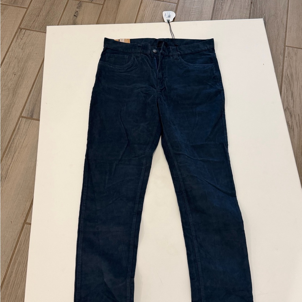 NWT Prana Navy Corduroy Pants